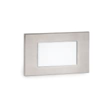 5" Wide Horizontal LED Step and Wall Light with Amber Lens - 120 Volt