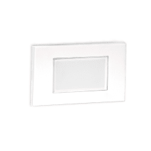 5" Wide Horizontal LED Step and Wall Light with Amber Lens - 277 Volt