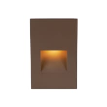 LEDme 5" Tall LED Step and Wall Light with Amber Lens - 120 Volt