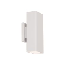 Edgey 10" Tall Switchable Color Temperature LED Wall Sconce - Set to 3000K