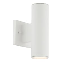 Cylinder Single Light 9-1/2" Tall LED Outdoor Wall Sconce