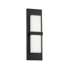Bandeau 16" Tall LED Outdoor Wall Sconce Set to 4000K