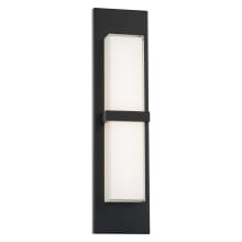 Bandeau 22" Tall LED Outdoor Wall Sconce Set to 3000K