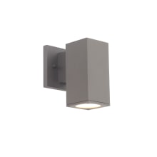 Cubix 2 Light 7" Tall LED Outdoor Wall Sconce