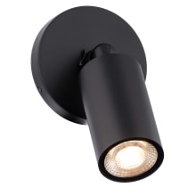 Cylinder 6" Tall 3000K LED Adjustable Head Outdoor Wall Sconce