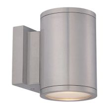 Tube 6.5" Tall Double Light LED Outdoor Wall Sconce - 3000K & 2195 Lumens