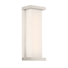 Case Single Light 14" Tall Integrated LED Outdoor Wall Sconce with an Acrylic Shade