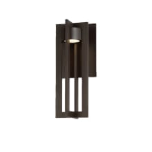 Chamber Single Light 16" Tall Integrated LED Outdoor Wall Sconce