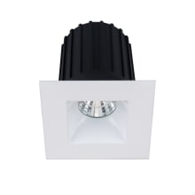 Oculux 2" Square LED Remodel / New Construction Open Recessed Trim and IC Rated Airtight Plenum Housing