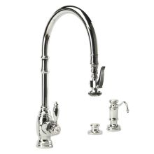 Annapolis 1.75 GPM Single Hole Extended Reach Pull Down Kitchen Faucet with Lever Handle - Includes Soap Dispenser and Air Switch
