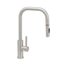 Fulton Modern 1.75 GPM Single Hole Pull Down Kitchen Faucet with Lever Handle