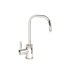Industrial 1.1 GPM Single Handle Hot Only Water Dispenser Faucet with U-Spout