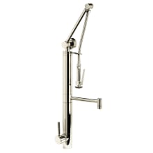 Gantry 1.75 GPM Single Hole Pre-Rinse Pull Down Kitchen Faucet with Lever Handle