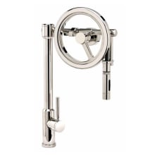 Endeavor 1.75 GPM Single Hole Toggle Pull Down Kitchen Faucet with Lever Handle