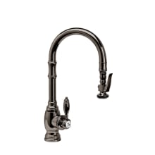 Traditional 1.75 GPM Single Hole Pull Down Bar Faucet with Lever Handle