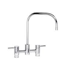 Fulton 1.75 GPM Widespread Bridge Kitchen Faucet with Lever Handles