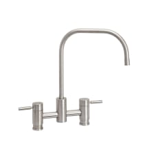 Fulton 1.75 GPM Widespread Bridge Kitchen Faucet with Lever Handles