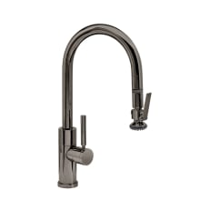 Modern Prep Size PLP 1.75 GPM Single Hole Pull Down Kitchen Faucet with Lever Handle