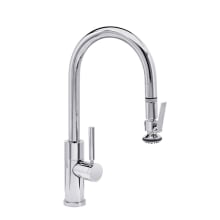 Modern Prep Size PLP 1.75 GPM Single Hole Pull Down Kitchen Faucet with Lever Handle