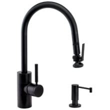 1.75 GPM Single Hole Kitchen Faucet - Includes Soap Dispenser