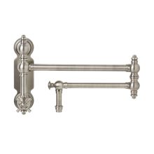 Traditional 1.75 GPM Wall Mounted Single Hole Pot Filler with Cross Handle