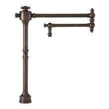 Traditional 1.75 GPM Deck Mounted Single Hole Pot Filler with Cross Handle