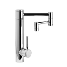 Hunley 1.75 GPM Single Hole Kitchen Faucet with Lever Handle - Includes Side Spray, Soap Dispenser, Air Switch, and Air Gap