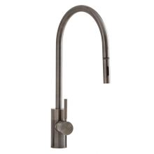 Contemporary 1.75 GPM Single Hole Toggle Extended Reach Pull Down Kitchen Faucet with Lever Handle