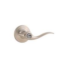 Toluca Single Cylinder Keyed Entry Door Lever Set from the  Welcome Home Series with Kwikset SmartKey Cylinder