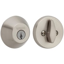 Single Cylinder Keyed Entry Deadbolt from the Welcome Home Series with Weiser Lock  5-Pin Keyway