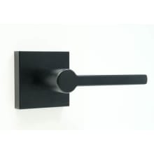 Brady Passage Door Lever Set with Square Rose from the Transitional Collection
