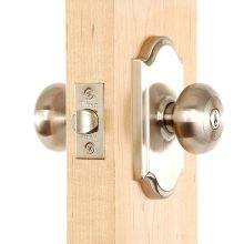Impresa Keyed Entry Door Knob with Premiere Rose from the Elegance Collection