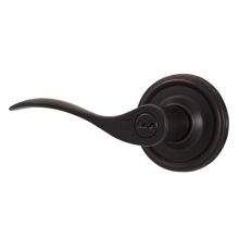 Bordeau Left Handed Keyed Entry Door Lever Set with Round Rose from the Elegance Collection