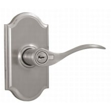 Bordeau Right Handed Keyed Entry Door Lever Set with Premiere Rose from the Elegance Collection