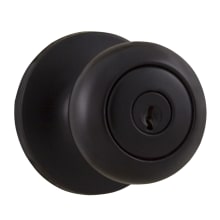 Salem Single Cylinder Keyed Entry Door Knob Set with Round Rose