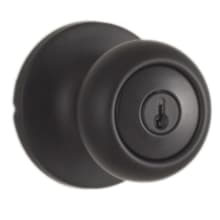 Salem Single Cylinder Keyed Entry Door Knob Set with Round Rose