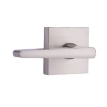Philtower Passage Door Lever Set with Square Rose from the Transitional Collection