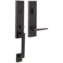 Leighton One Piece Dummy Handleset with Philtower Interior Lever from the Transitional Collection