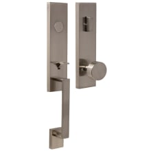Leighton One Piece Dummy Handleset with Mesa Interior Knob from the Transitional Collection