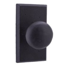 Wexford Single Dummy Door Knob with Square Rose from the Molten Bronze Collection