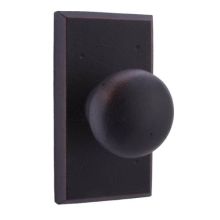 Solid Bronze Wexford Privacy Door Knob with Square Rose from the Molten Bronze Collection