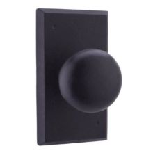 Solid Bronze Wexford Privacy Door Knob with Square Rose from the Molten Bronze Collection