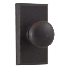 Wexford Solid Bronze Keyed Entry Door Knob with Square Rose from the Molten Bronze Collection