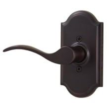 Bordeau Left Handed Single Dummy Door Lever Set with Premiere Rose from the Elegance Collection
