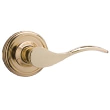 Bordeau Right Handed Single Dummy Door Lever Set with Round Rose from the Elegance Collection