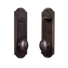 Single Cylinder Right Handed Entry Set with Durham Knobs from the Tramore Series