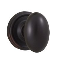 Julienne Passage Door Knob with Round Rose from the Elegance Collection