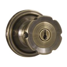 Eleganti Keyed Entry Door Knob with Round Rose from the Traditionale Collection
