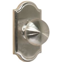 Impresa Single Dummy Door Knob with Premiere Rose from the Elegance Collection