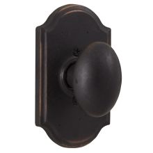 Durham Single Dummy Door Knob with Premiere Rose from the Molten Bronze Collection